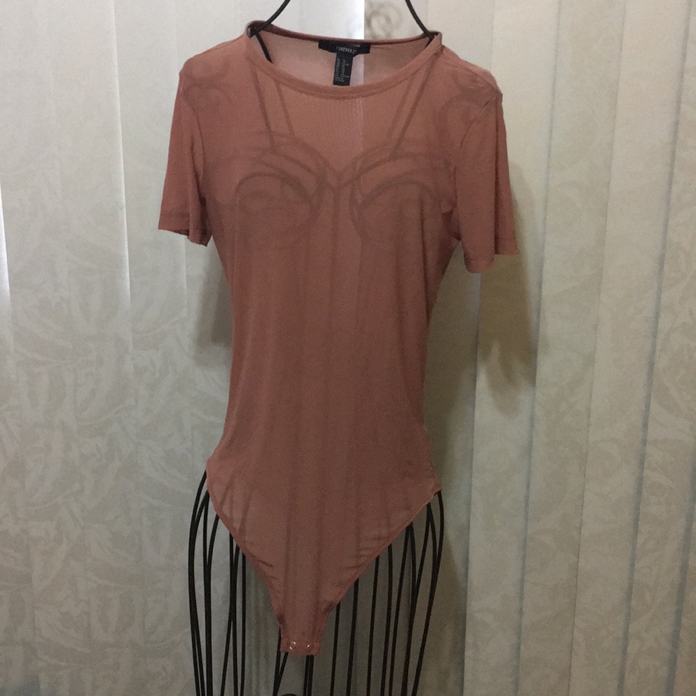 Forever 21 sheer body suit